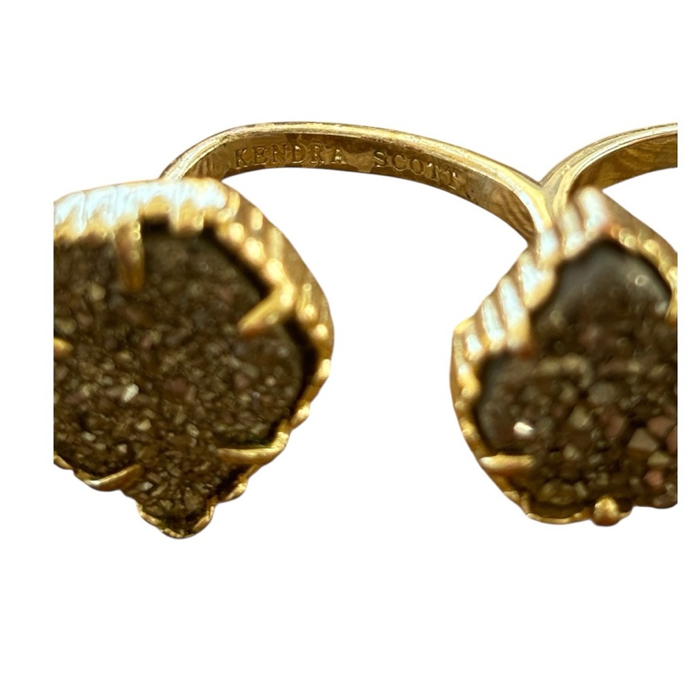 Kendra Scott Gold Naomi Druzy Ring - Picture 3 of 4